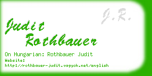 judit rothbauer business card